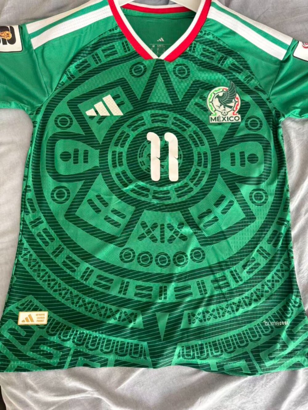 Green #11 Mexico Style Soccer Jersey 2026 World Cup Men’s M